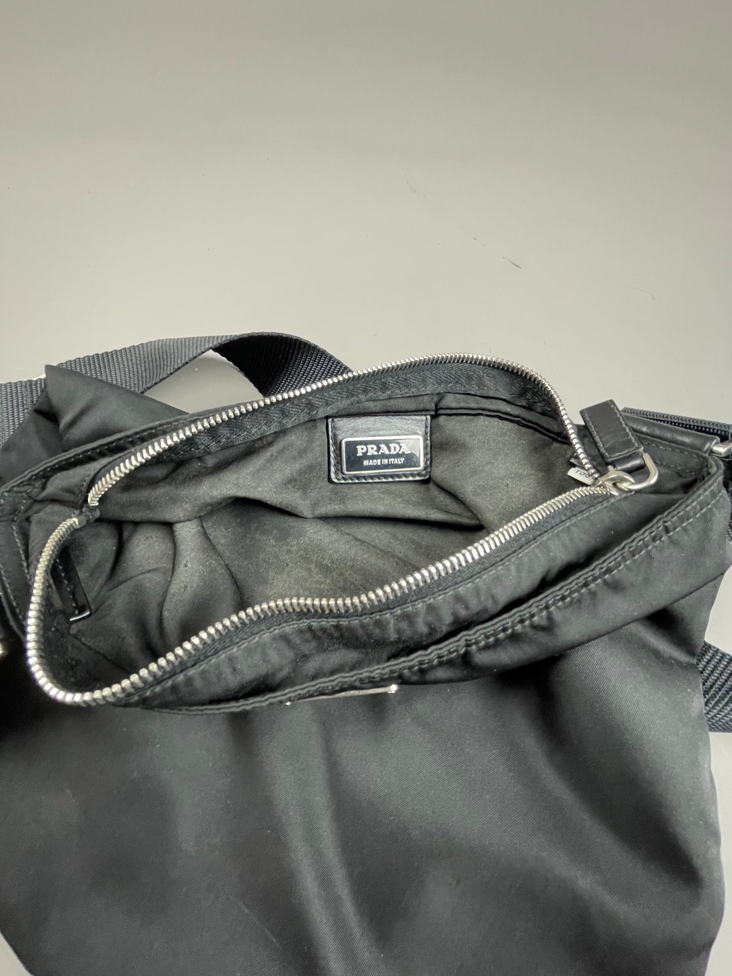 Prada nylon messenger bag