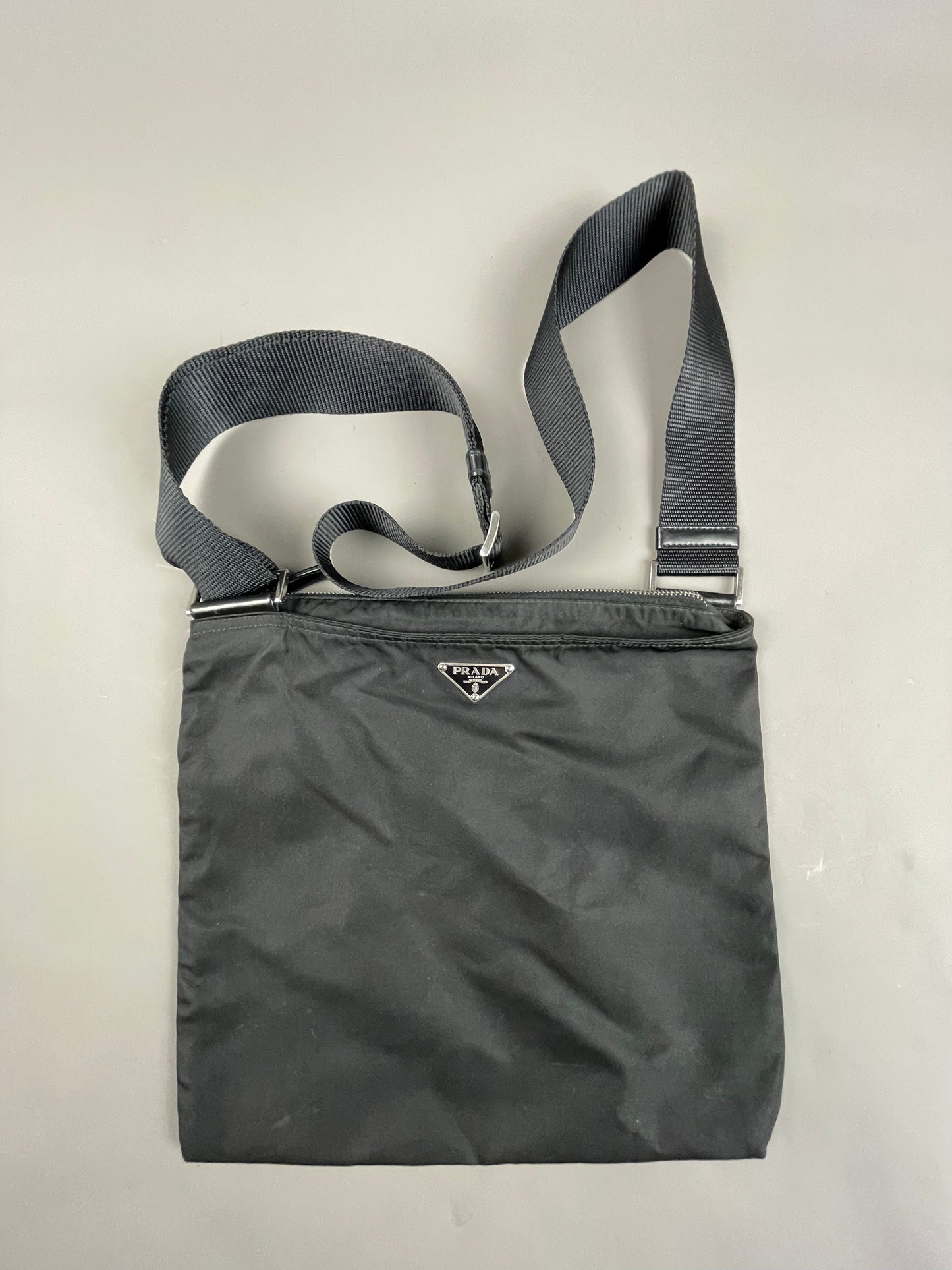 Prada nylon messenger bag